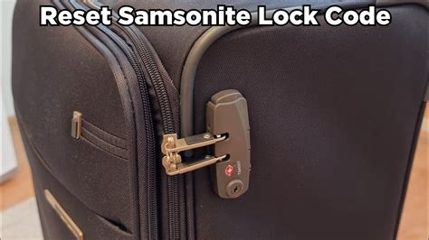 samsonite combination lock|resetting samsonite combination locks.